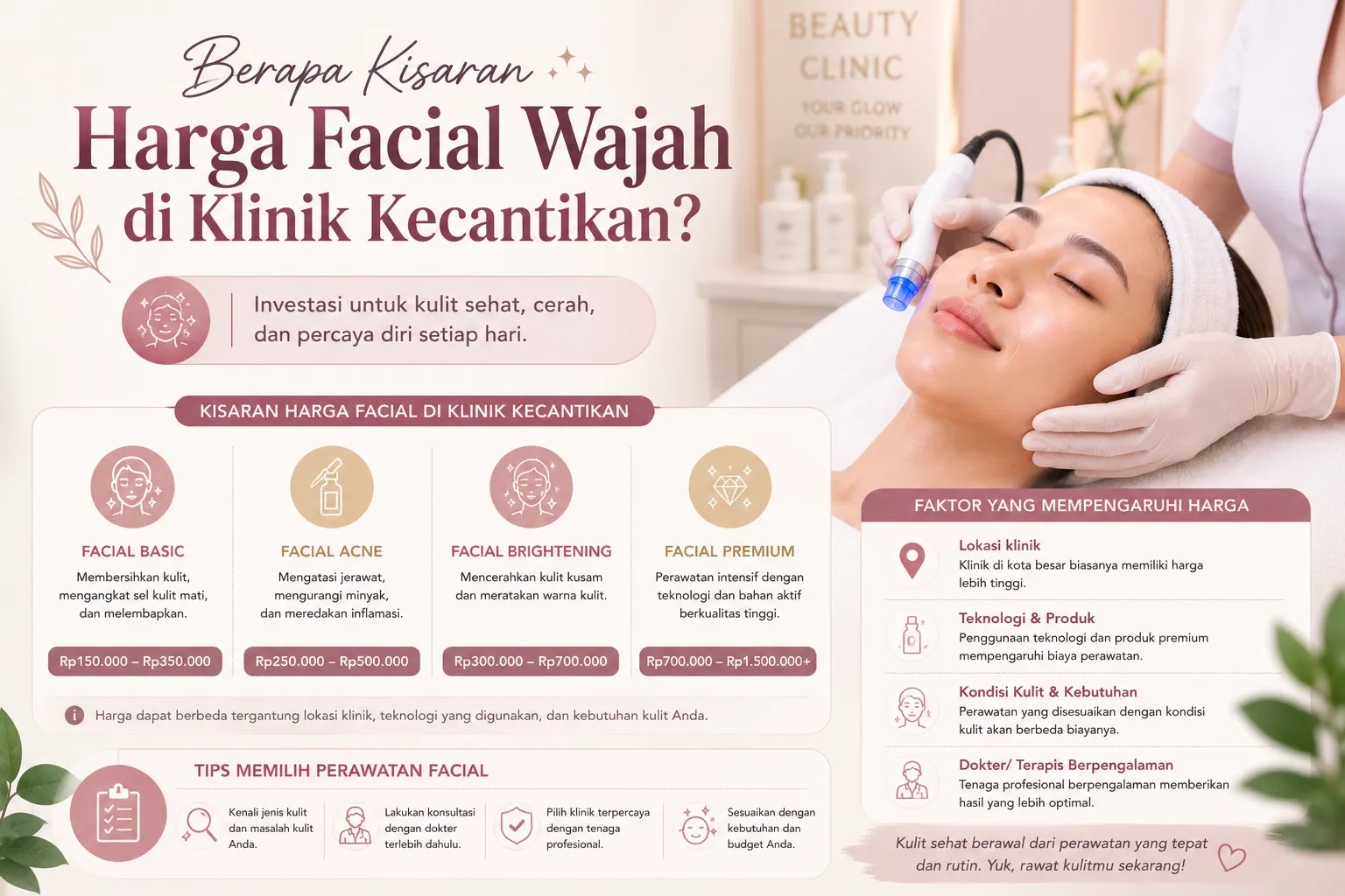 Berapa Kisaran Harga Facial Wajah di Klinik Kecantikan?