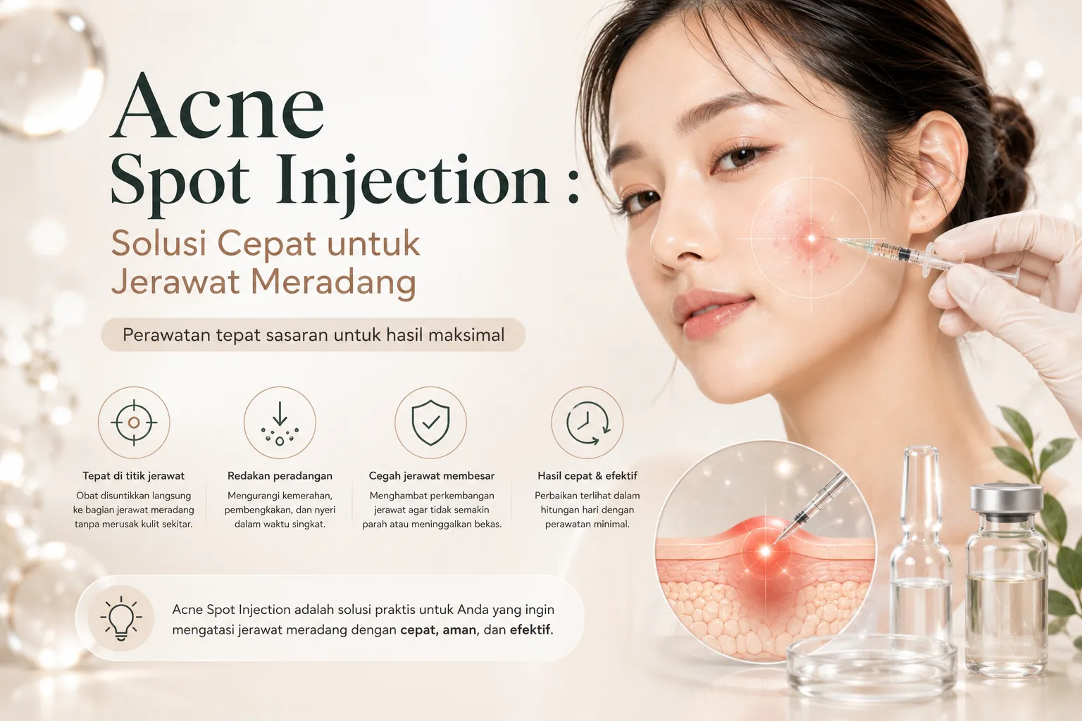 Acne Spot Injection : Solusi Cepat untuk Jerawat Meradang