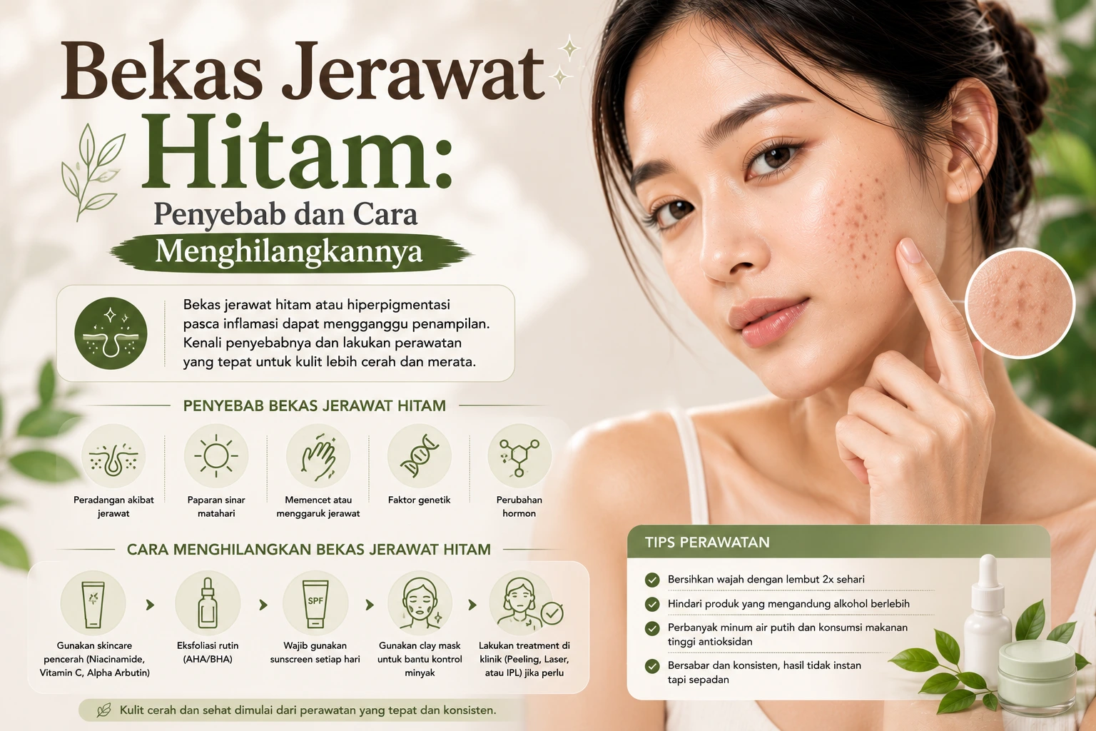 Bekas Jerawat Hitam: Penyebab dan Cara Menghilangkannya