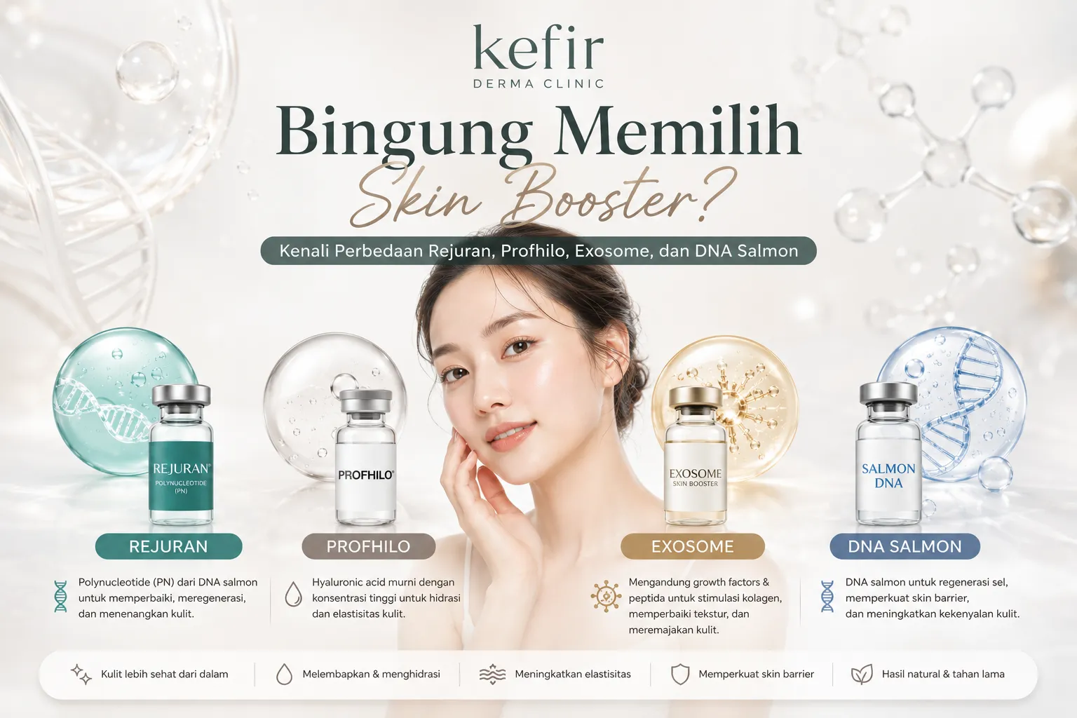Bingung Memilih Skin Booster? Kenali Perbedaan Rejuran, Profhilo, Exosome, dan DNA Salmon