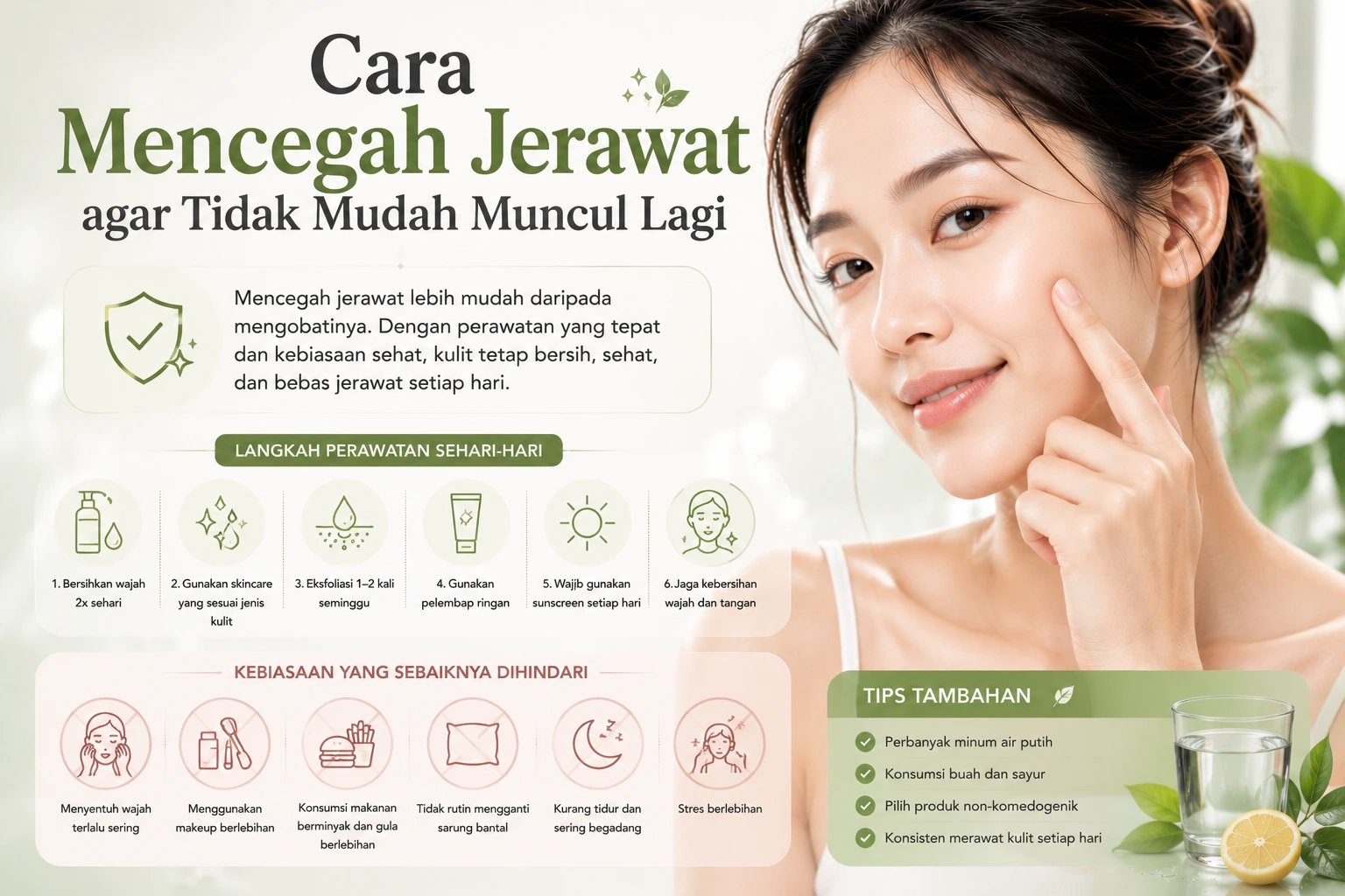 Cara Mencegah Jerawat agar Tidak Mudah Muncul Lagi