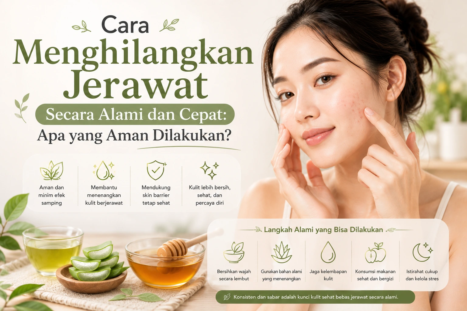 Cara Menghilangkan Jerawat Secara Alami dan Cepat: Apa yang Aman Dilakukan?