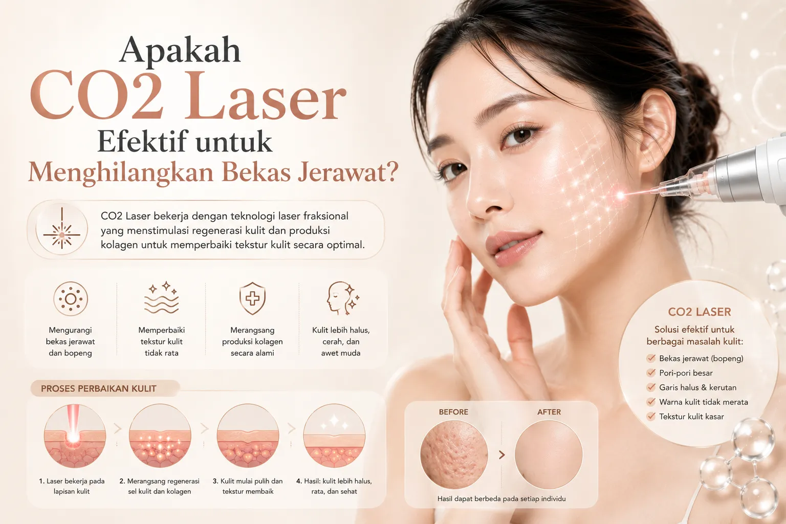 Apakah CO2 Laser Efektif untuk Menghilangkan Bekas Jerawat?