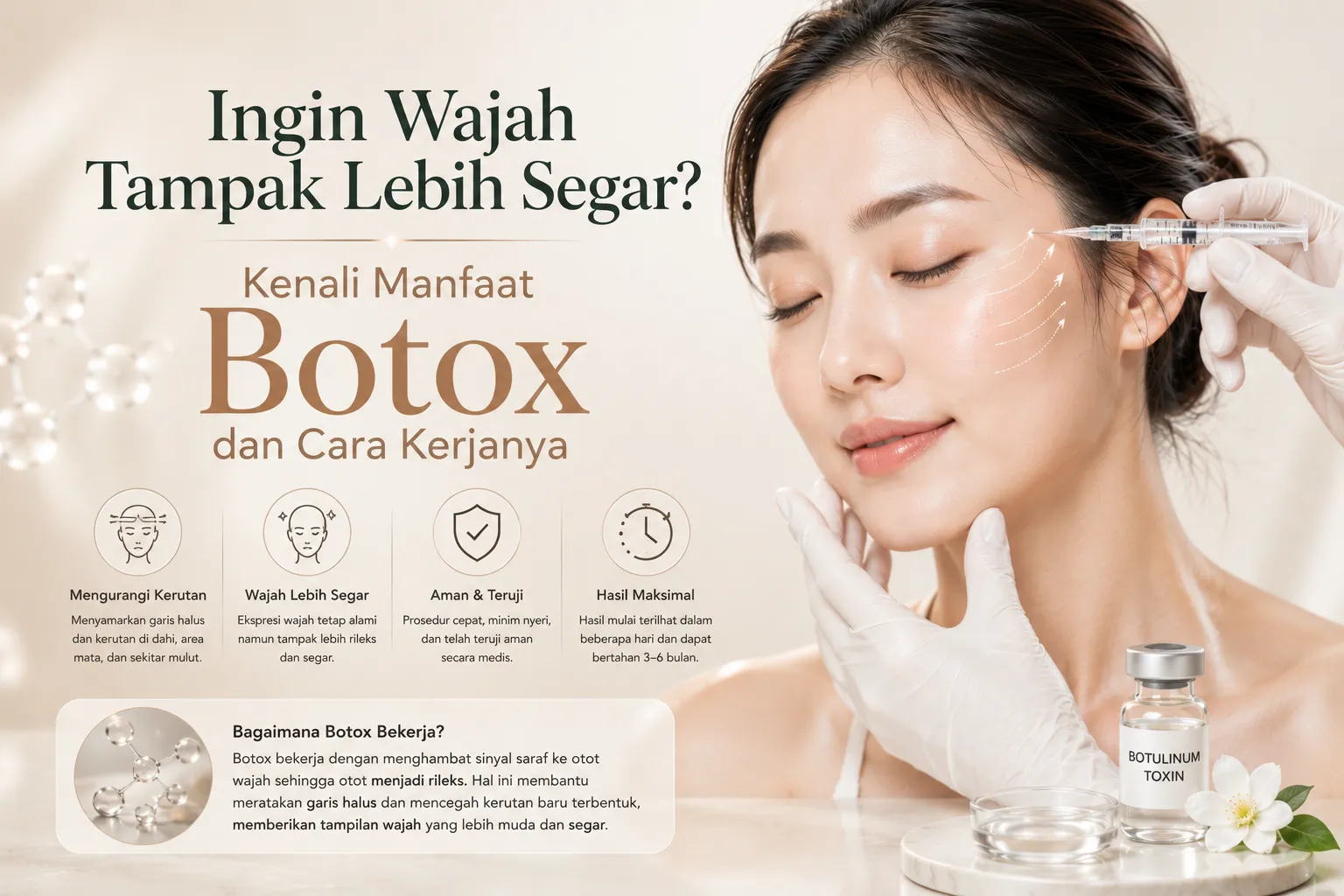 Ingin Wajah Tampak Lebih Segar? Kenali Manfaat Botox dan Cara Kerjanya