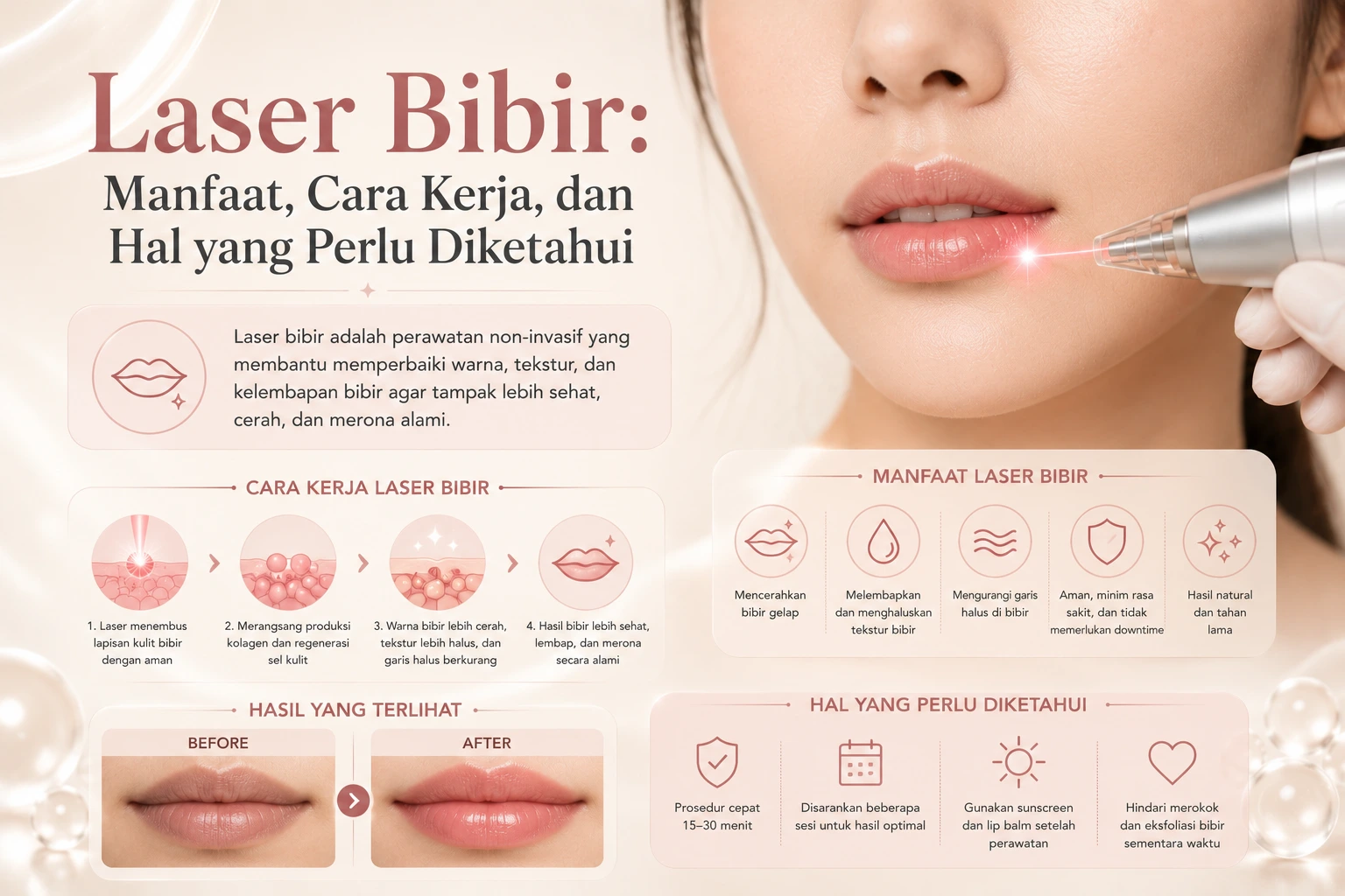 Laser Bibir: Manfaat, Cara Kerja, dan Hal yang Perlu Diketahui