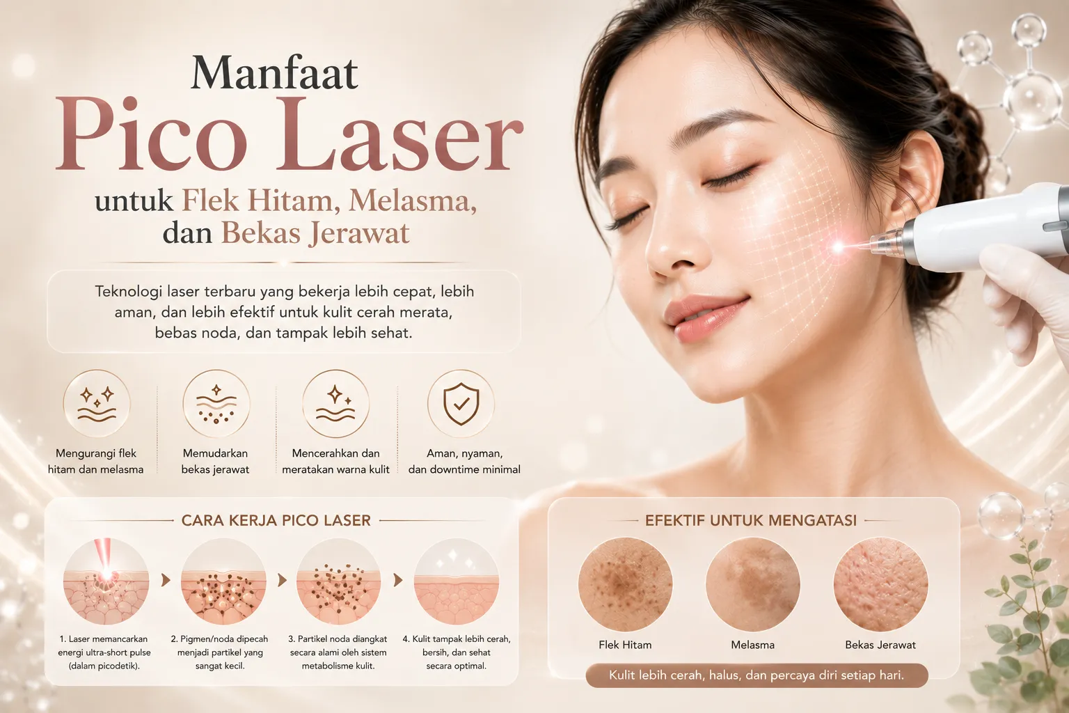 Manfaat Pico Laser untuk Flek Hitam, Melasma, dan Bekas Jerawat
