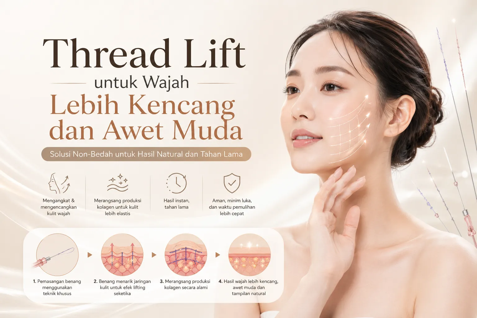 Thread Lift untuk Wajah Lebih Kencang dan Awet Muda
